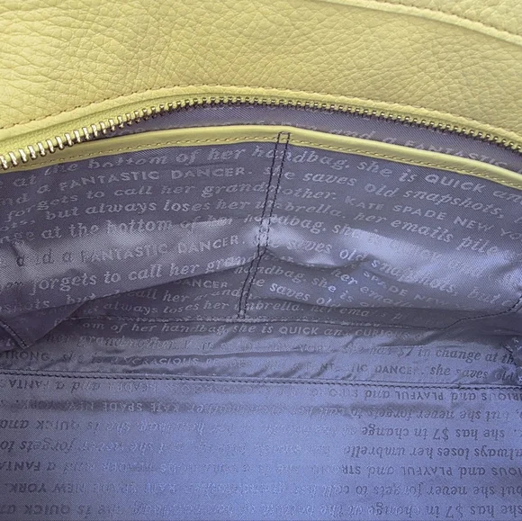 Kate Spade STORYBOOK LINED Woods Drive Satchel w/ Crossbody Strap - Picture 10 of 10
